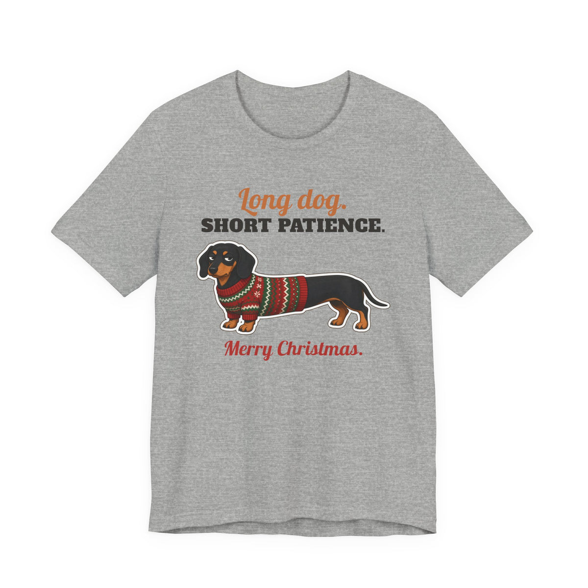 T-shirt de Noël Long Dog, Short Patience – LeashFree