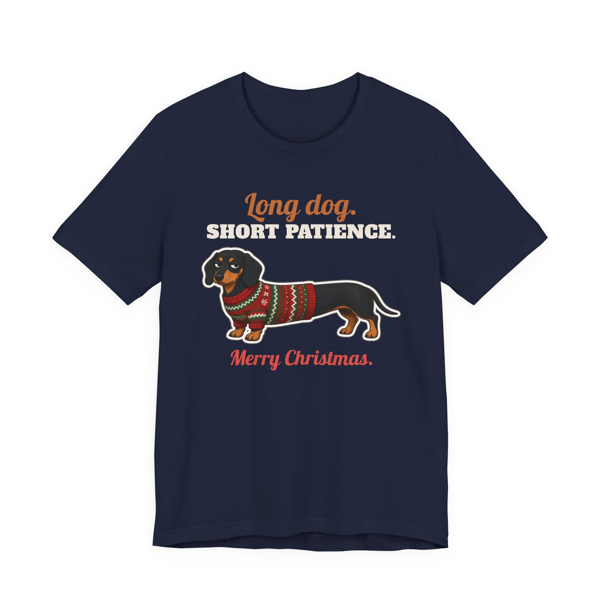 T-shirt de Noël Long Dog, Short Patience – LeashFree